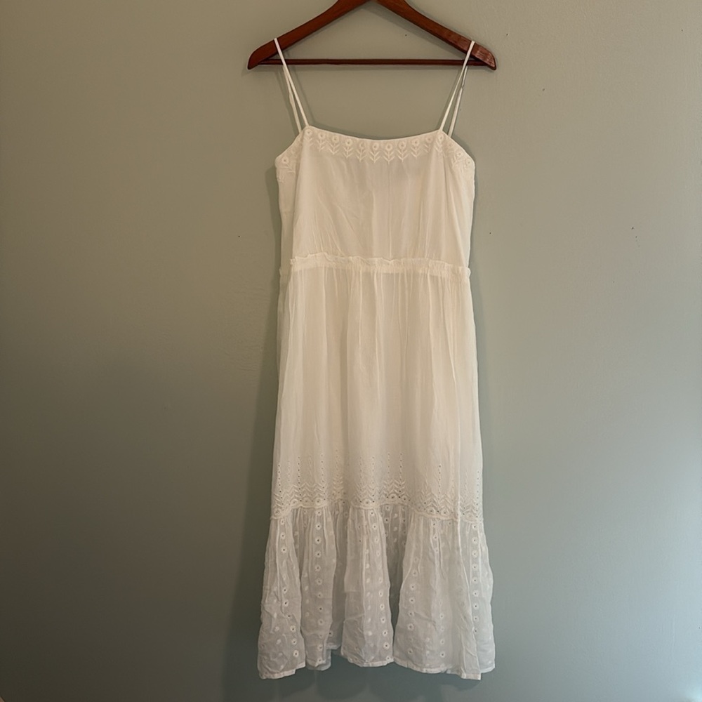 NWT J.Crew White Embroidered Sorento Dress - Picture 2 of 12